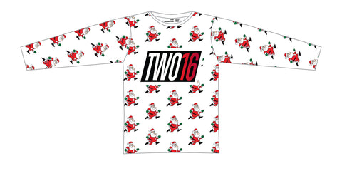 TWO16 LONG SLEEVE "SANTA SHUFFLE" TECH SHIRT