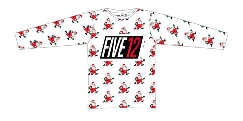 FIVE12 LONG SLEEVE "SANTA SHUFFLE" TECH SHIRT