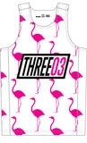 THREE03 "I'M ON VACATION" RUNNING SINGLET